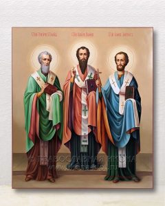 Икона «Василий Великий, Григорий Богослов и Иоанн Златоуст» Черноголовка
